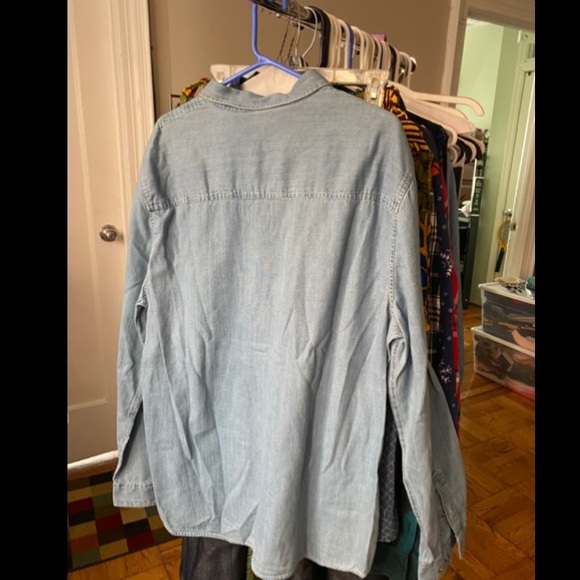 Divided long sleeve button down - Picture 3 of 3